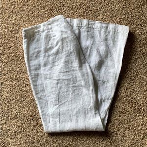 White Express Linen Pants